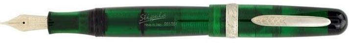 Stipula Clear Green Ltd Edition Fountain Pen Steel,Titanium or 14K Nib