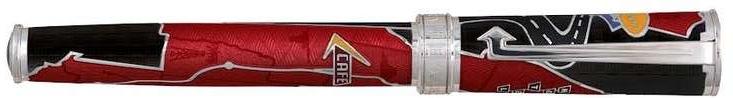 Route 66  - David Oscarson Route 66 Ruby Onix Fountain Pen