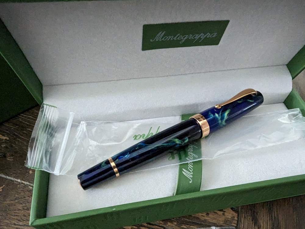 Montegrappa Kugelschreiber Mia Fountain – Farbe Adriatic Sea, Edles Schreibgerät