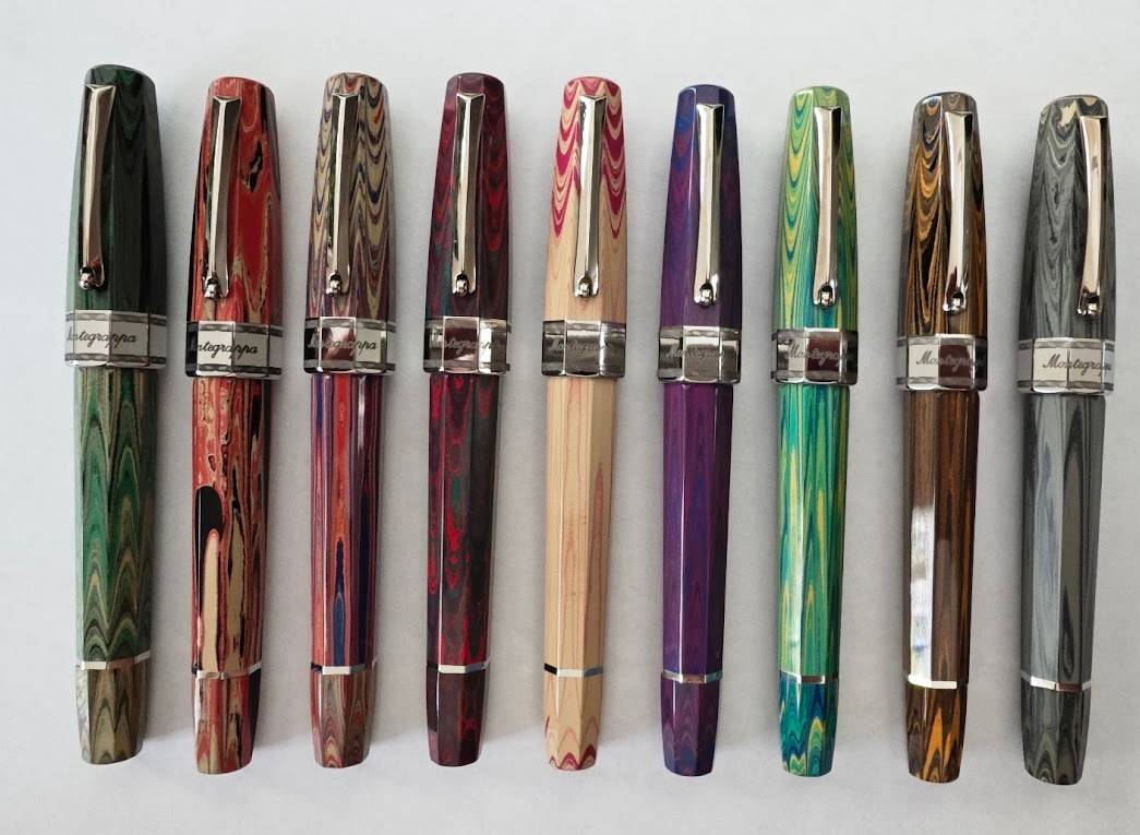 Montegrappa Otto Octagon Ebonite Bespoke Fountain Pen #2 ....&