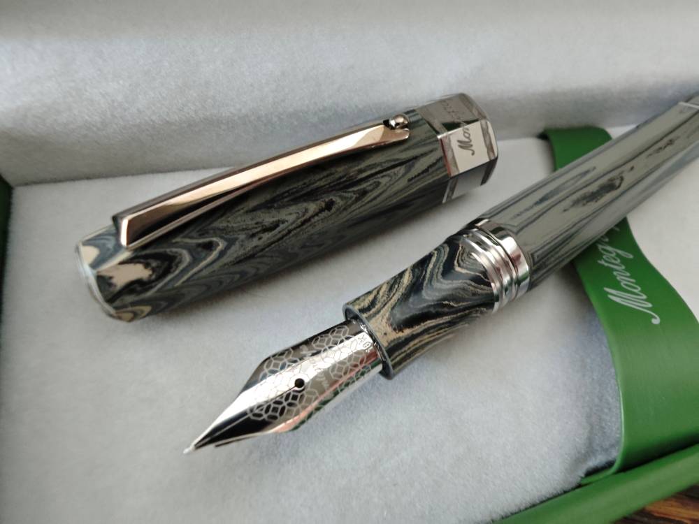 Montegrappa Otto Octagon Ebonite Bespoke Fountain Pen #9