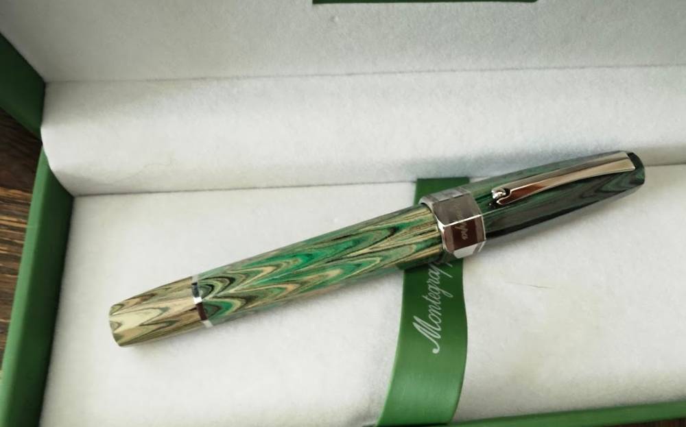 Montegrappa Otto Octagon Ebonite Bespoke Fountain Pen #3 ....&
