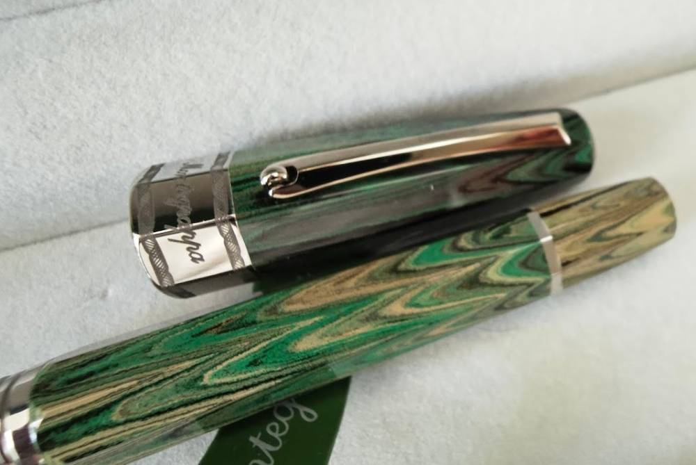 Montegrappa Otto Octagon Ebonite Bespoke Fountain Pen #3 ....&