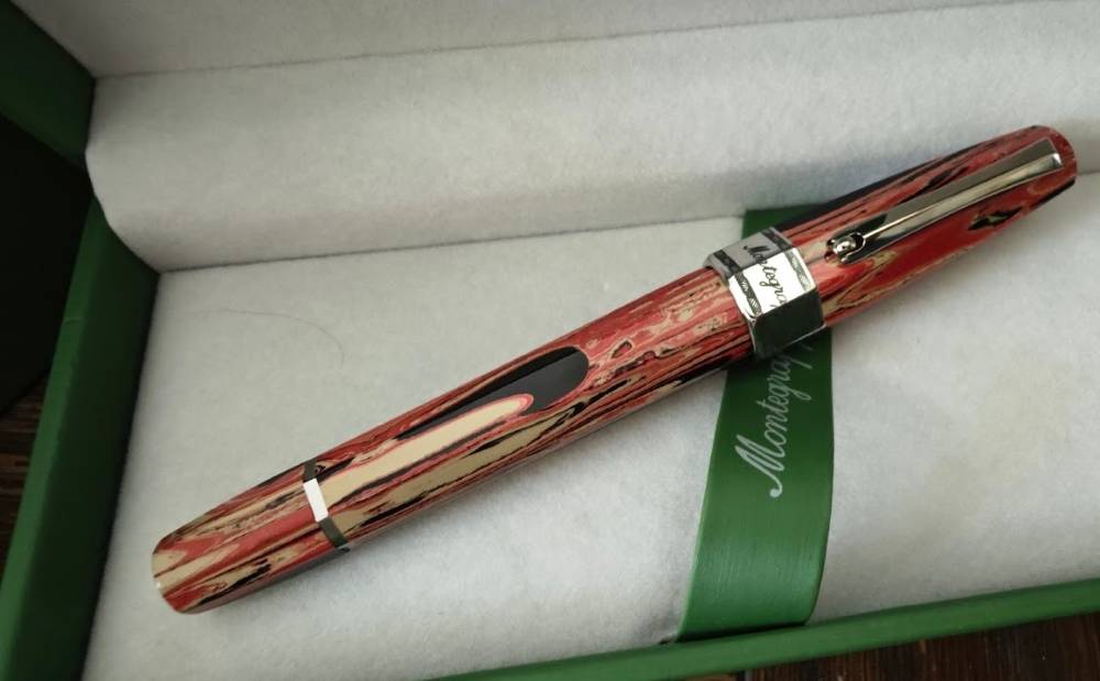 Montegrappa Otto Octagon Ebonite Bespoke Fountain Pen #4 ....&