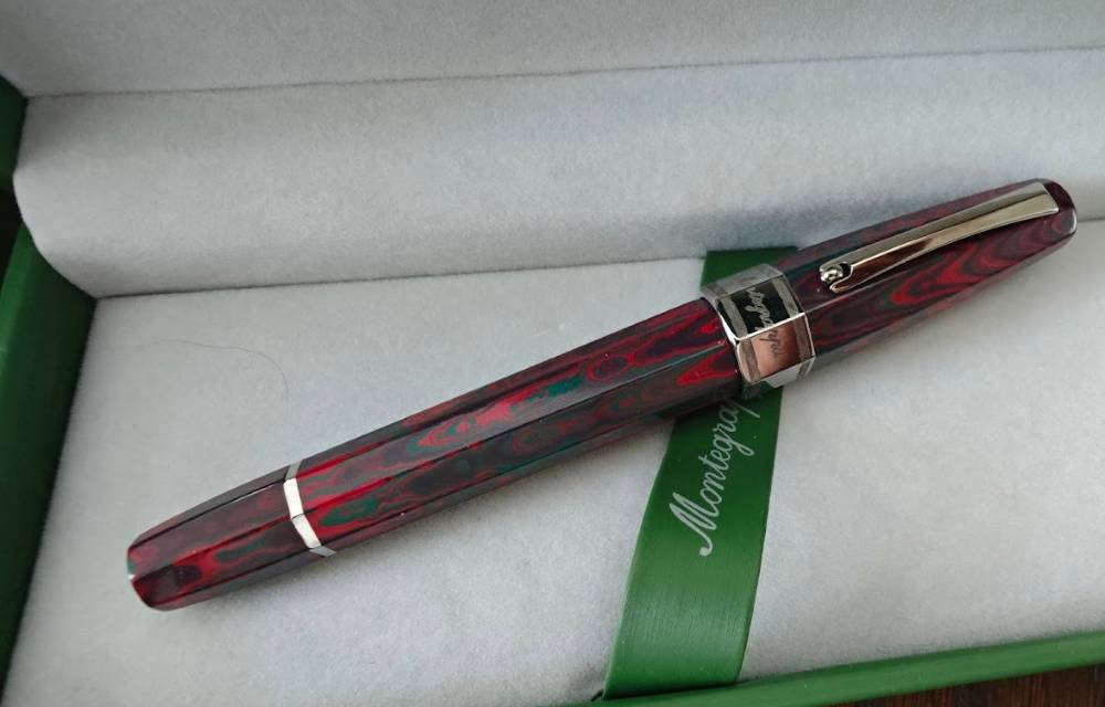 Montegrappa Otto Octagon Ebonite Bespoke Fountain Pen #5 ....&