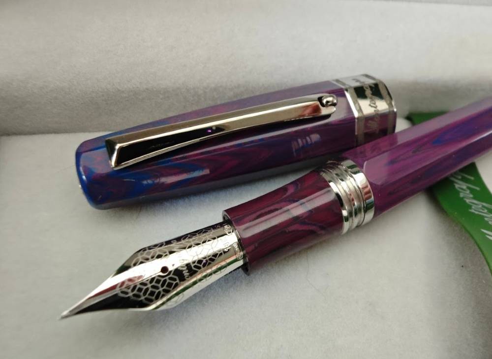 Montegrappa Otto Octagon Ebonite Bespoke Fountain Pen #2 ....&