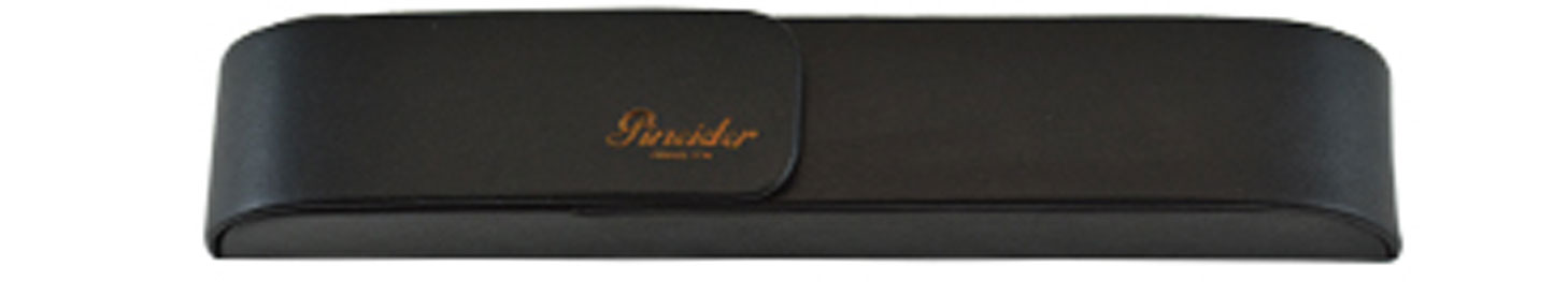 Leather Pen Cases - Pineider 1 Pen case Black