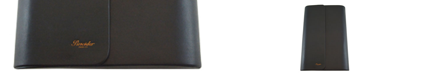 Leather Pen Cases - Pineider 12 Pen case Serpentine Green