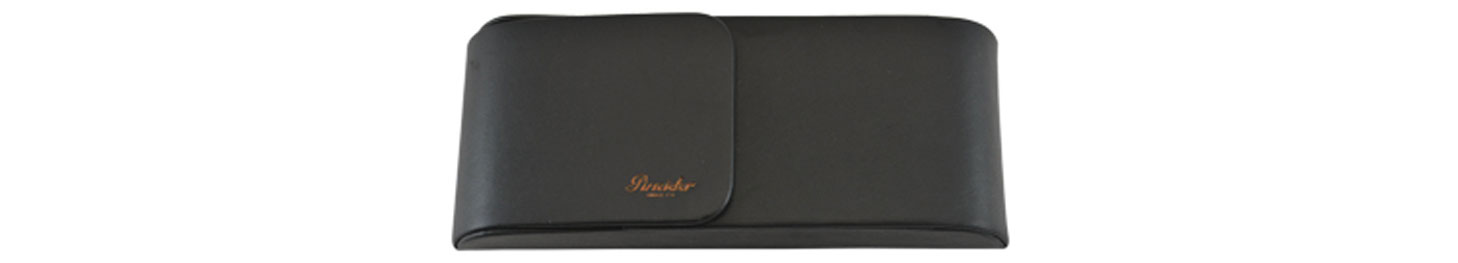 Leather Pen Cases - Pineider 3 Pen case Serpentine Green