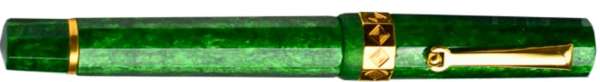 Santini Italia Faceted Nonagon Aventos Green Ltd Ed Fountain Pen