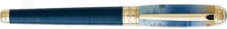 ST Dupont Monet Blue and Gold Fountain Pen 410049L SALE
