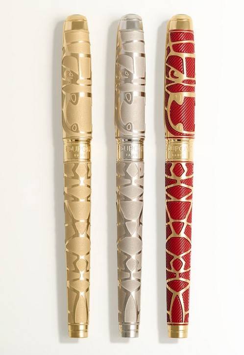 S.T. Dupont X Orlinski Gold Line D Eternity Large Fountain Pen or ...