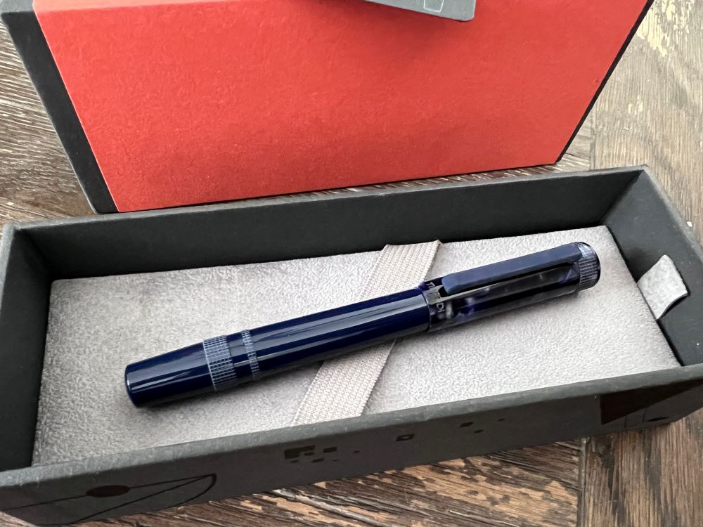 TibaldI Perfecta Marble Blue Fountain Pen
