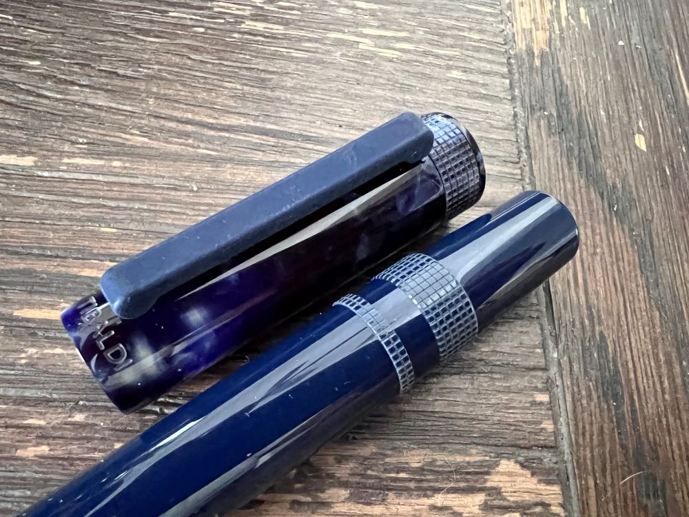 TibaldI Perfecta Marble Blue Fountain Pen