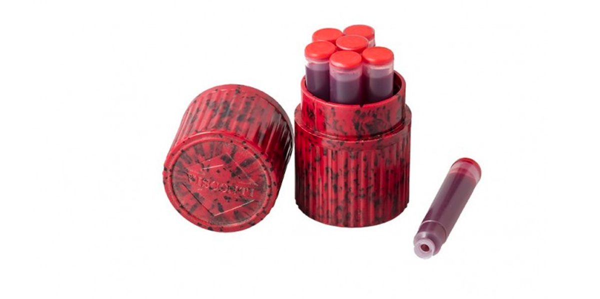 Visconti Fountain Pen Ink Cartridges Red