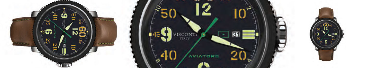 Visconti Aviator Watch time