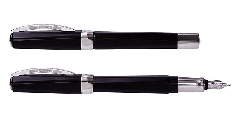 Visconti Vertigo Black Fountain Pen 