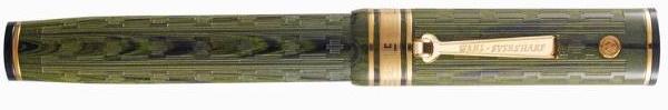 Ebonite Green Chased - Wahl-Eversharp Decoband Ebonite Green Chased Fountain Pen 