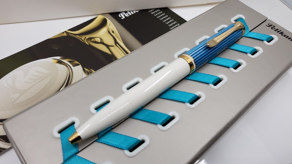 Pelikan K600 Souverän Turquoise-White Ballpoint