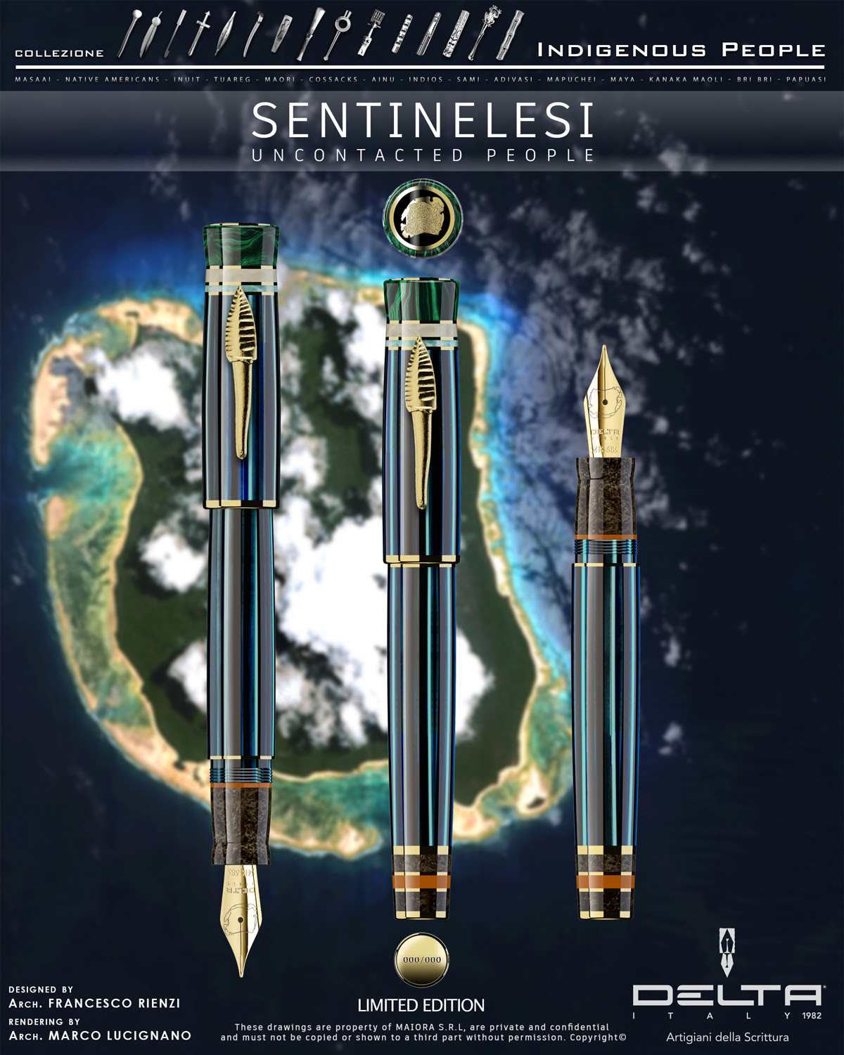Sentinelesi Indigenous People  Fountain Pens Collection