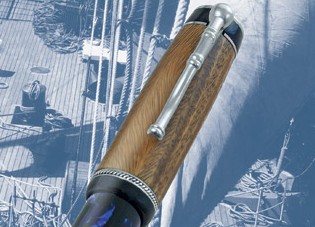 Amerigo Vespucci Blue Celluloid  Fountain Pens Collection