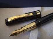 Oro Black Celluloid Fountain Pens Collection