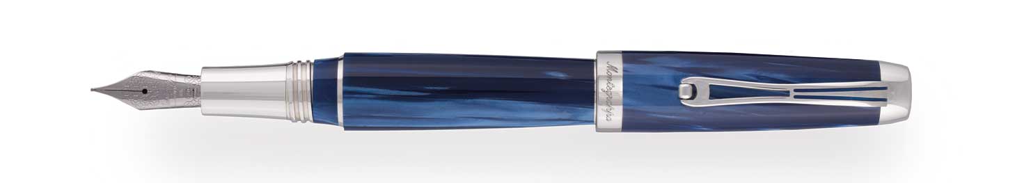MONTEGRAPPA - Montegrappa Passione Celluloid Blue Fountain Pen  *()